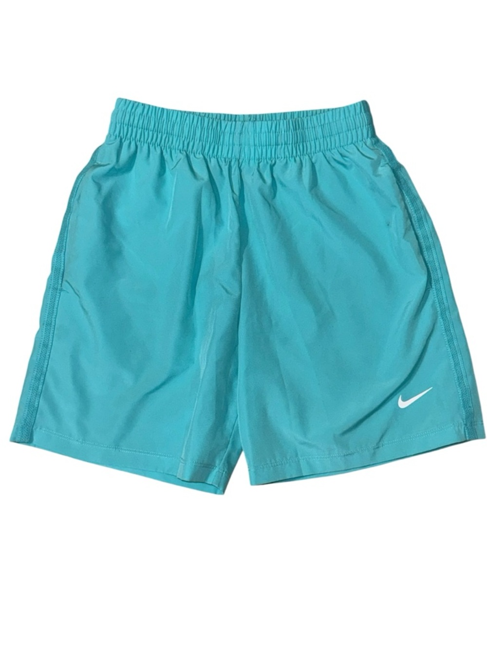 Nike Dri-FIT Training Shorts Boys Small Teal Athletic Lightweight Activewear